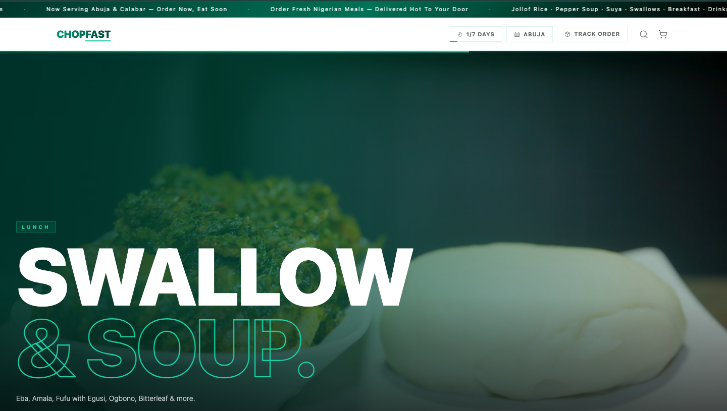 ChopFast homepage